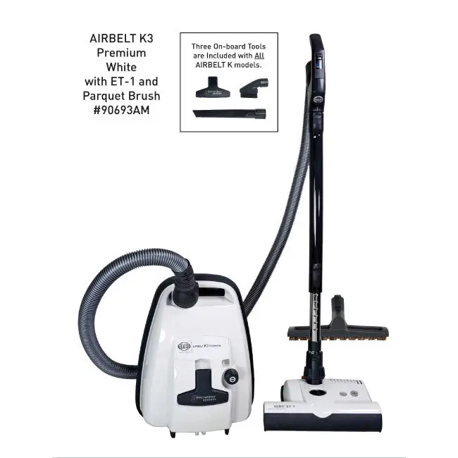SEBO K3 Premium White Canister Vacuum