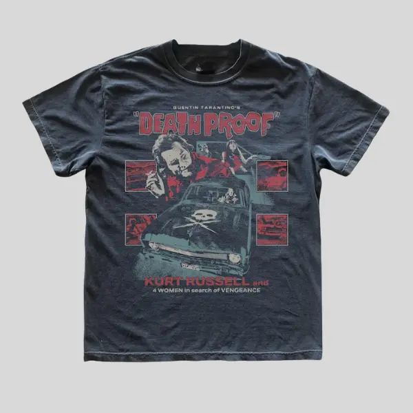 Vintage Death Proof Shirt, Quentin Tarantino Tee, Classic Retro Movie Top