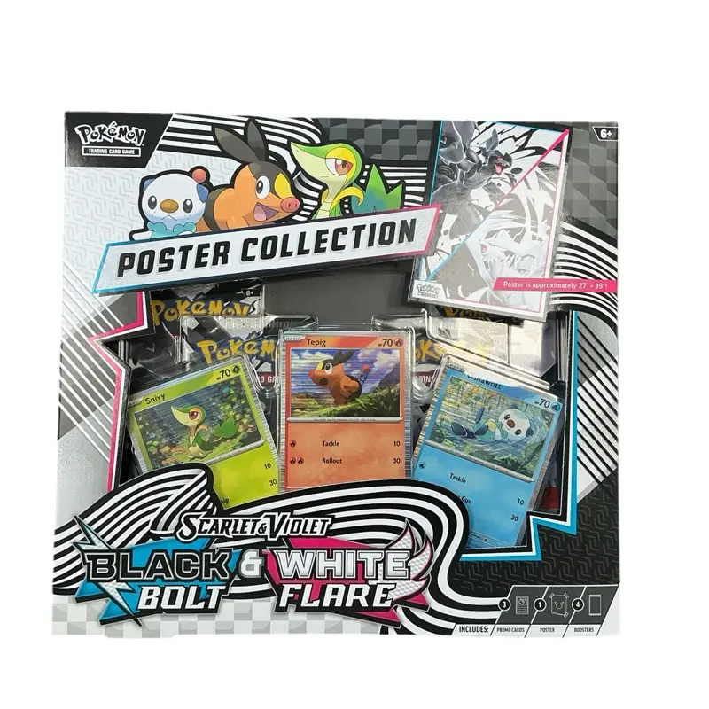 Pokémon Scarlet & Violet Black Bolt White Flare Poster Collection Box