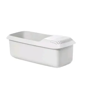 Microwave Pasta Cooker with Sieve, Heat Resistant.   Pasta Bowl Shaped Steamer. Great for Microwave Cooking Spaghetti.  Color White