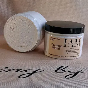 Dragons Blood Whipped Shea Butter - Single Item Body Moisturizer for Dry Skin, Hydrating, Moistening, Hydrate, Dry Body Butters