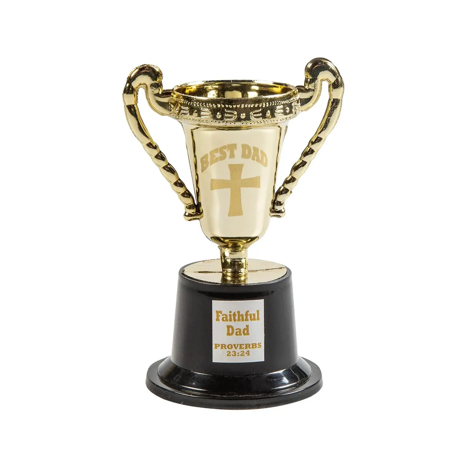 Religious Father's Day Mini Trophies - 12 Pc., Faith, Award