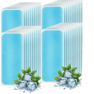 48 Sheets Cooling Patches for Fever Discomfort & Pain Relief, Cooling Relief Fever Reducer, Soothe Headache Pain, Pack of 24 Blue