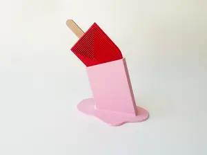 Summer's Red Popsicle Fidget Toy Large- - High-Quality 3D Printed Articulated Popsicle Fidget for Tabletop Tactile Play