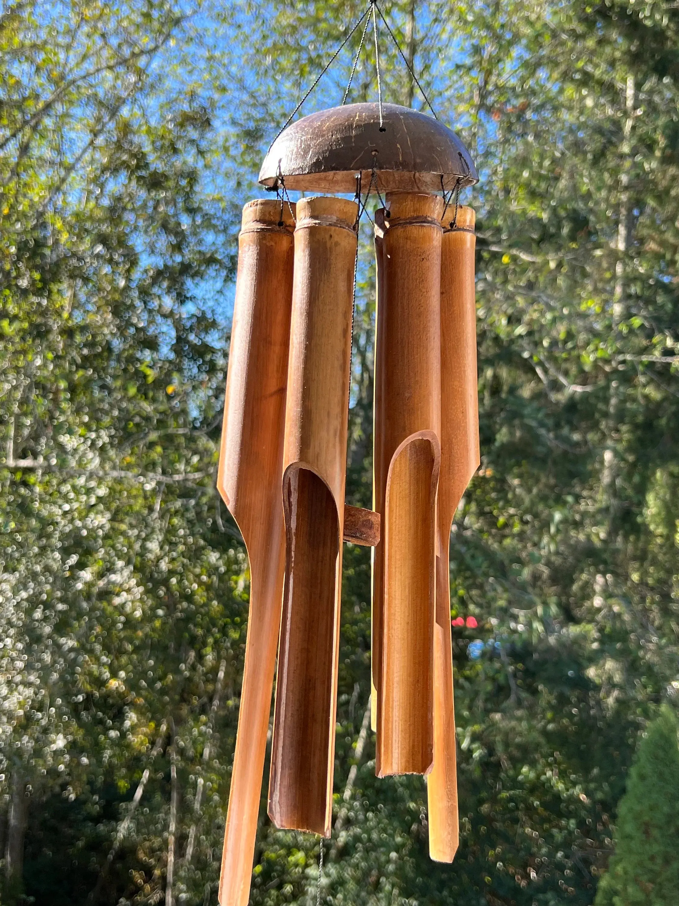 Plain half coconut Bamboo Wind Chime Plain half coconut Bamboo Wind Chime