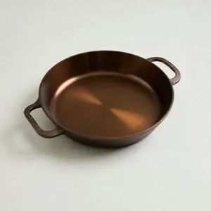 Smithey Ironware Dual Handle 12" Skillet - Polished Cast Iron Frying Pan for Roasts, Frying, Barbeque and More - Made in USA