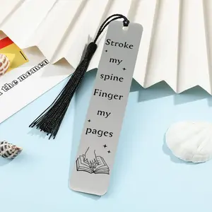 Stainless Steel Bookmark, Fun Tassel Page Marker, Unique Reading Gift for Book Lovers, Birthday Christmas Present, Book Accessories