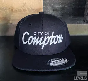 City Of Compton Embroidered Retro Style Snapback Cap 90's Classic Hip Hop Ask For Your City