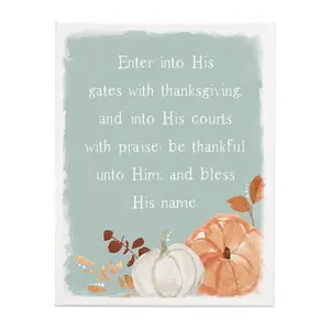 Sincere Surroundings 17" Enter His Gates WrappeCanvas