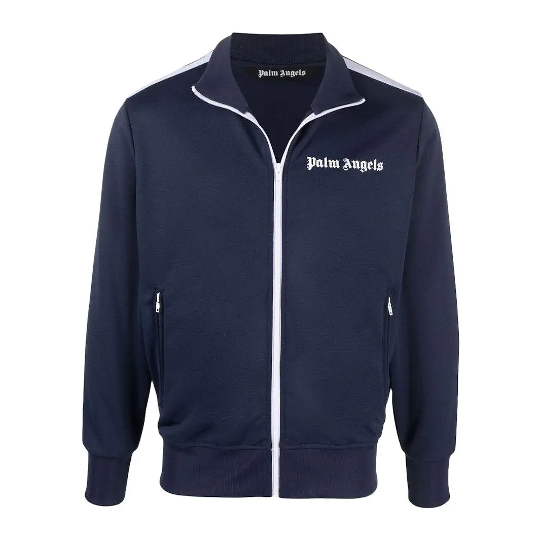 Palm Angels Track Jacket Navy Blue/White/Black SS22 (men) by StockX