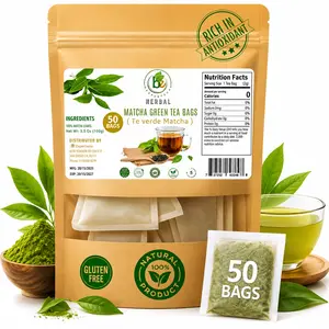 Green Matcha Tea – 50 Tea Bags (2 g Each) – Premium Japanese-Style Matcha for Hot & Iced Drinks – Antioxidant-Rich, Zero Calories – 100% Natural, Vegan, Non-GMO, Sugar-Free – Vacuum-Sealed for Freshness – by BexpertsUSA