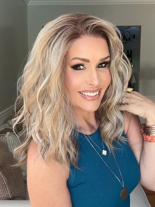 IMstyle Jose Warm Blonde Balayage Sun-Kissed Natural Wave Glueless 13*4 Free Parting Lace Front Synthetic Wig