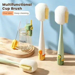 5-in-1 Bottle & Straw Cleaning Brush – Multifunctional Tool for Bottles, Cups, Straws