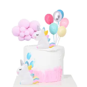 Rainbow Unicorn Cake Topper Wedding Birthday Party Cake Decoration Kids Favors Cake Flags Cucountake Topper Unicorn Party Supplies