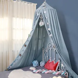Dome Mosquito Net - Princess/Prince Bed Canopy, No-Installation Home Decor Hanging Decor, Toy House Reading Corner Blackout Curtain, Mosquito-Proof Netting