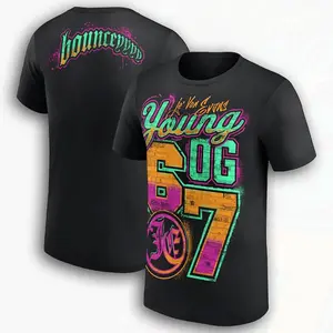 🖤[Graphic Tee]Je'Von Evans Young OG 67 Graphic Wrestling T-Shirt, Black WWE NXT Fan Apparel, "That Boy Bounceey!"High-Flyer Gear Streetwear Tee, Unisex Casual Cotton Shirt, Vintage Style Camiseta Verano, Athletic Streetwear Top for Men & Women