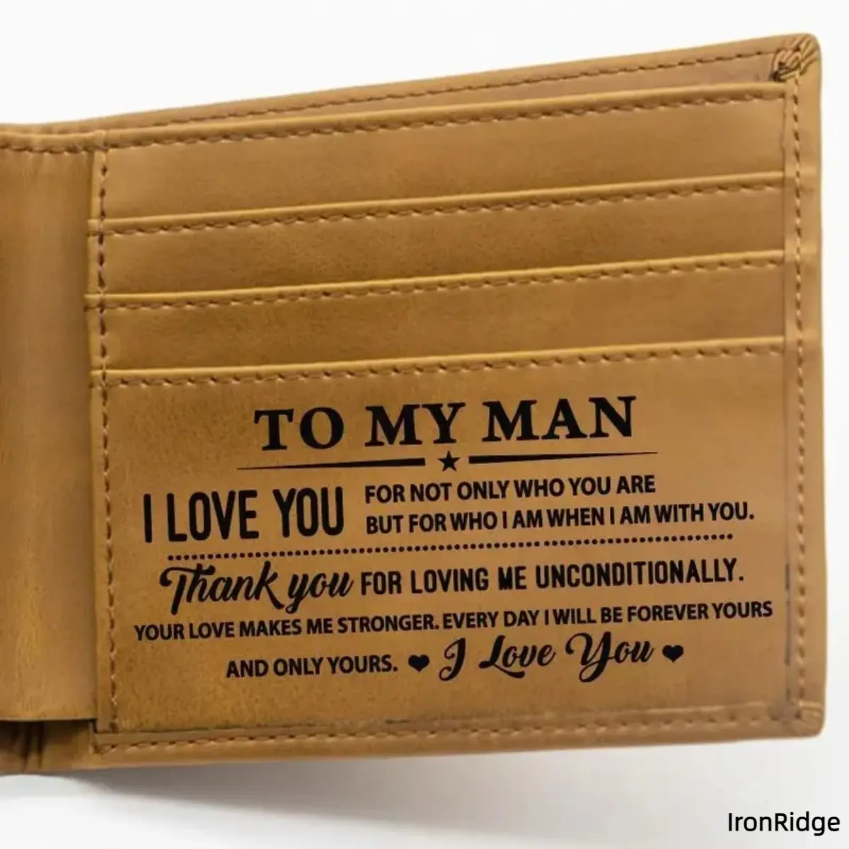 Men's Custom Leather Front Pocket RFID Bifold Wallet - Ultra Slim Minimalist Card Holder, Personalized Engraved Guys Gift for Everyday Sports & Outdoor Use, Unique Mens Gift for Man, Mens Gifts