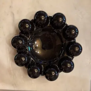 Vintage Black Bubble Ashtray