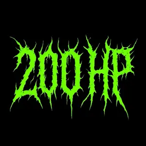 “Heavy Metal” 200hp 6in stickers