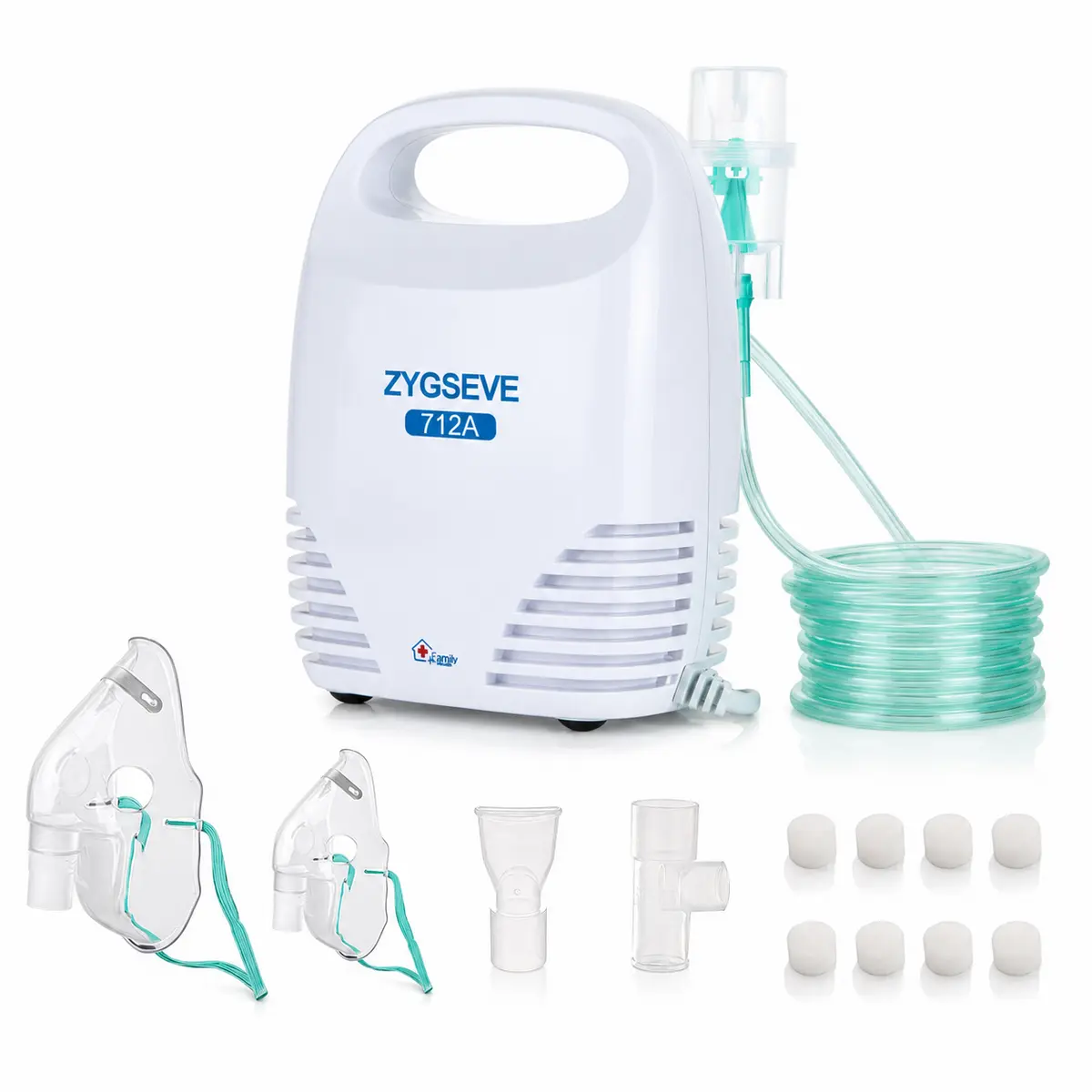 Portable Plug-In Nebulizer Machine – Stable Continuous Power Without Battery Interruptions, Lightweight Compact Mist Inhaler for Adults & Kids, Quiet and Easy for Home & Travel Use