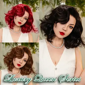 FF WIG Special styled Scarlet Bob Human Hair Glueless Wig 10 Inches 9x6 Pre-Cut Invisible Lace 250% Density Pre-C part Special Styled Wear Go Wig With Special Drawstring Beginner Friendly #FFWIG