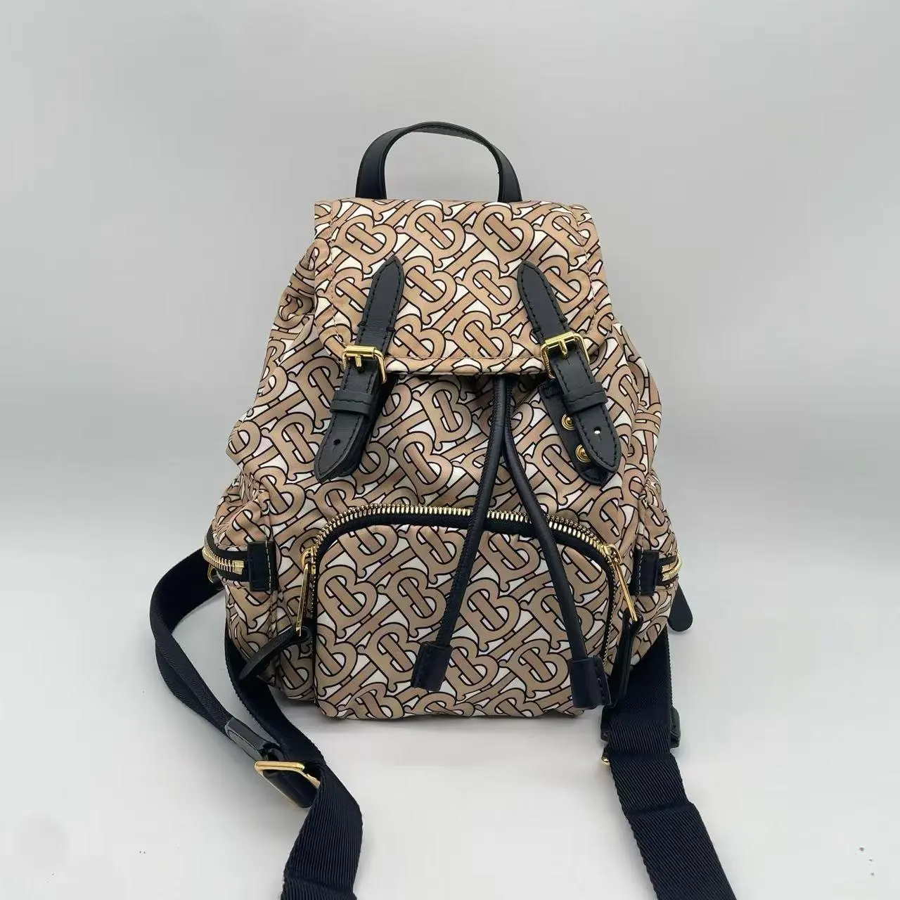 Pre-owned BURBERRY RL3 The Rucksack TB Monogram Nylon Backpack 24715867