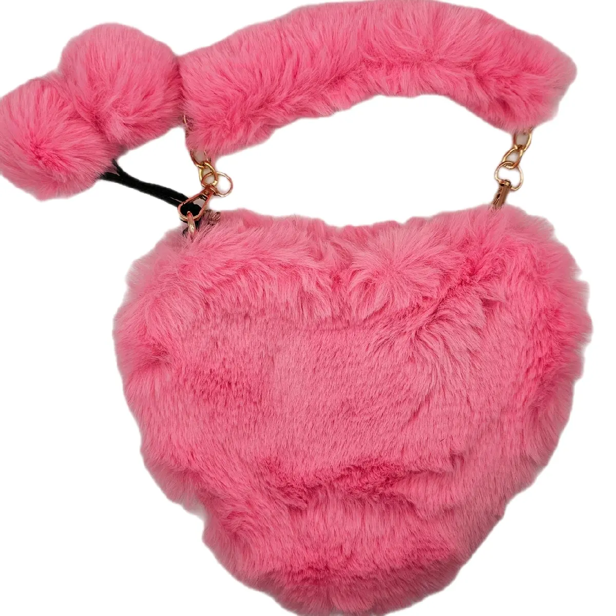 Heart Shaped Blush Purse pink/black/red Heart Shaped Blush Purse pink/black/red