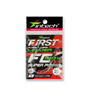 Intech FC First Leader – 10 in, 15.4 lb (0.40 mm) Pre-Tied Finesse Leader 2-Pac