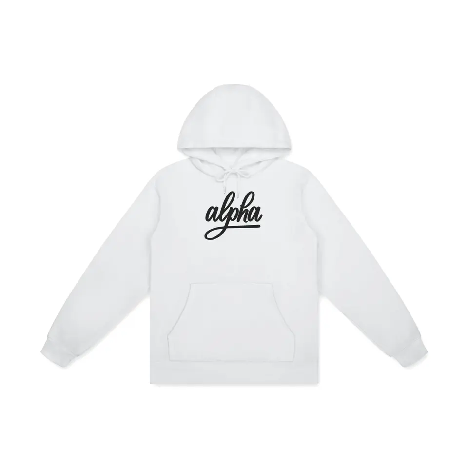 Alpha 100% Cotton Motel Hoodie Menswear Sweatshirts Tops Pullover