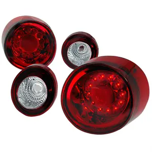 2005-2010 Cobalt Coupe LED Tail Lights & Trunk Reverse Lights (Chrome Housing/Red Lens)