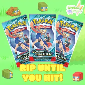 Pokemon Rip Until You Hit RTYH SV09 Journey Together - IR / Full Art or Higher Guaranteed 6 Booster Packs Minimum