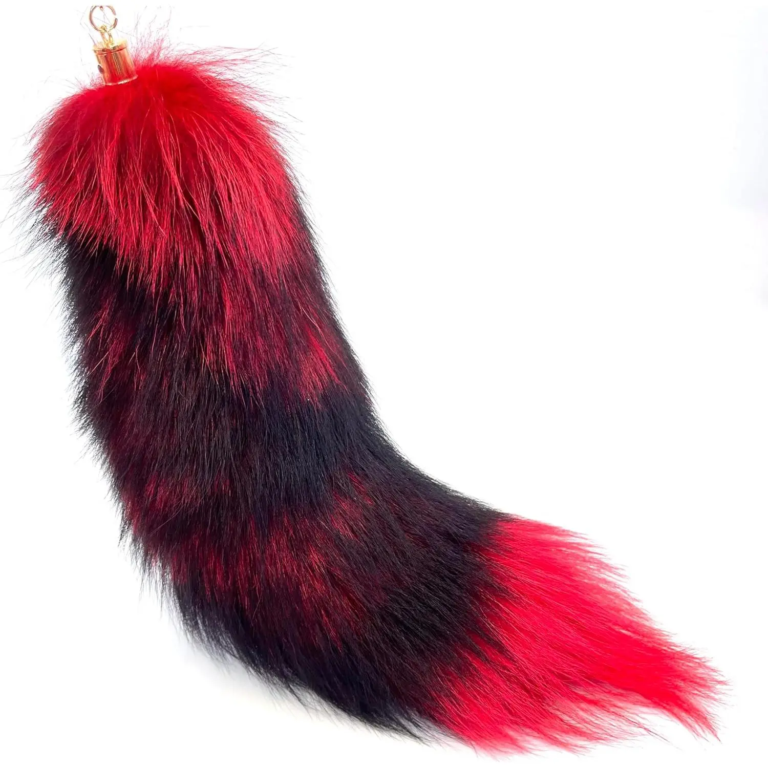 Therian Fox Tail  Furry Tail Backpack Tassel Bag Handbag Accessory Hook Pendant   Photo