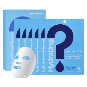 Hydrating Daily Solution Niacinamide Hyaluronic Acid Facial Mask Sheet (6-Pack) Skin Repair