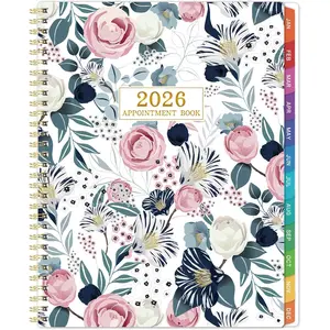 2026 Appointment Book - 2026 Daily Planner, Jan. 2026 - Dec. 2026, Weekly Appointment Book 2026, 2026 Hourly Planner with 30-Minute Interval, 8.5" x 11", Colorful Tabs