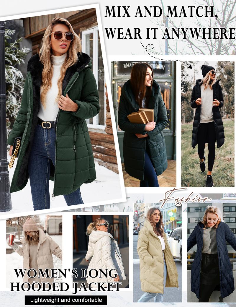 Women's Winter Windproof Fur Warm Slim Fit Down Jacket - Waterproof Long Ski Coat for Commuting FallFreshness #outdoorfun Women's Winter Windproof Fur Warm Slim Fit Down Jacket - Waterproof Long Ski Coat for Commuting FallFreshness #outdoorfun