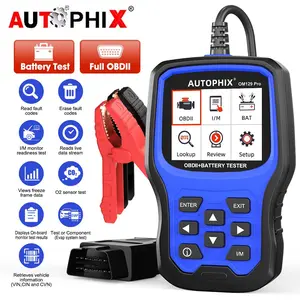 AUTOPHIX OM129 Pro 2 IN 1 OBD2 Automotive Scanner Code Reader 6/12V Car Battery Tester Car Diagnostic Tools Battery Load Tester Vehicle