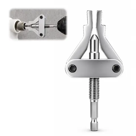 Multi-Size Broken Thread Extractor Tools, 1/2-in, 3/4-in, 1-in Pipe Nipple Remover, Drill-Powered Solution for Rusty Faucets & Nipple Pipe Removal Needs