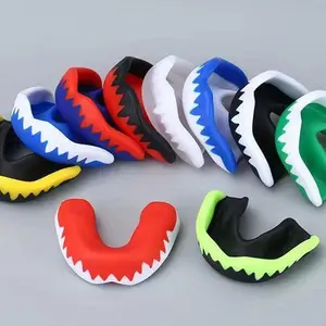 Mouthguard Mouth Guard Sanda Taekwondo Boxing Sports Protective Gear Adult Silicone Mouthguard Tooth Guard Anti-abrasion Mouthguard