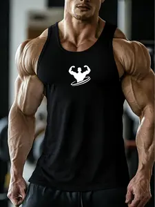 Men's Muscle-Fit Slim Spaghetti Strap Tank Top, Sweat-Wicking Activewear for Fitness, Versatile for bodybuilding training and daily casual wear, breathable with narrow shoulder straps to accentuate back lines, Soft Breathable Vest