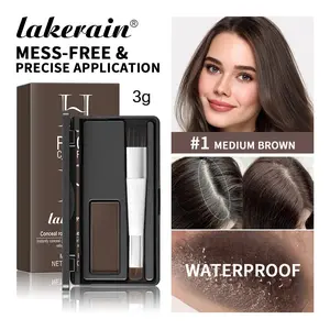 Natural Realistic Hairline Powder, Multi-Functional Root Touch-Up Powder, Shadow Use, 6g Coverage, Glycerin Ingredients, Non-Flammable