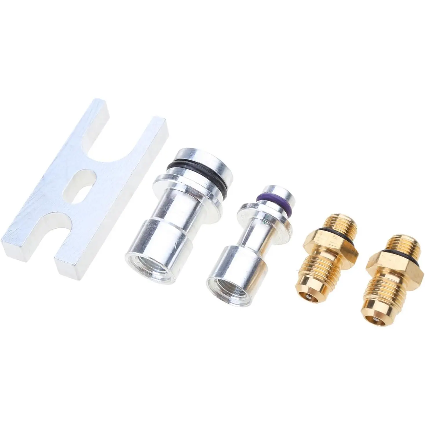 GJANSH Automotive AC Leak Test Plugs, Refrigerant Line Stoppers, Car Air Conditioning Leak Detection Hose Connectors, AC System Testing Tools