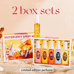 【2 SETS】VictoriaKey Summer Limited Edition Brazilian Fragrance Mist Set Natural Fresh Scent for Travel Home Office Perfect Holiday Gift(Alcohol-Free ), fruity perfume set beauty