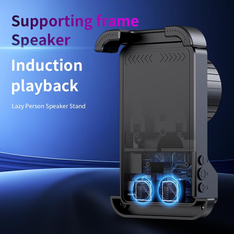 Induction Sound Phone Holder Speaker Heavy Duty Anti-Shake Universal Phone Stand for Motorcycle Bicycle Scooter Riding Navigation Induction Sound Phone Holder Speaker Heavy Duty Anti-Shake Universal Phone Stand for Motorcycle Bicycle Scooter Riding Navigation