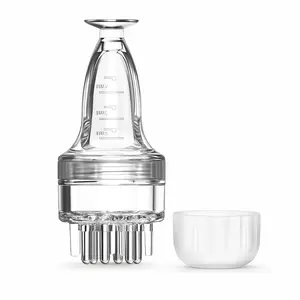 3ML Scalp Serum Applicator Bottle with Roller Ball Tips, Refillable Hair Care Dispenser, Protective Silicone Cap, Direct-To-Scalp Applicator