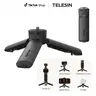 TELESIN One Click Open Mini Tripod and Vlog Handle for Xtra muse, DJI Osmo Pocket 4 3, Action 6 5 Pro, Insta360 Luna X5, 1/4" Screw Stand for Video,Live Stream,Creators