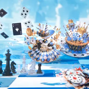 100pcs Bag Alice Time Game Series Scene Sticker Set, DIY Handmade Decoration Stickers, Creative Gift for Friends and Family, Art Stickers