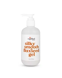 Miribel Naturals Silky Smooth Flaxseed Gel - Moisturizing, medium hold hair gel for dry, curly, hair Frizz free Hair Haircare