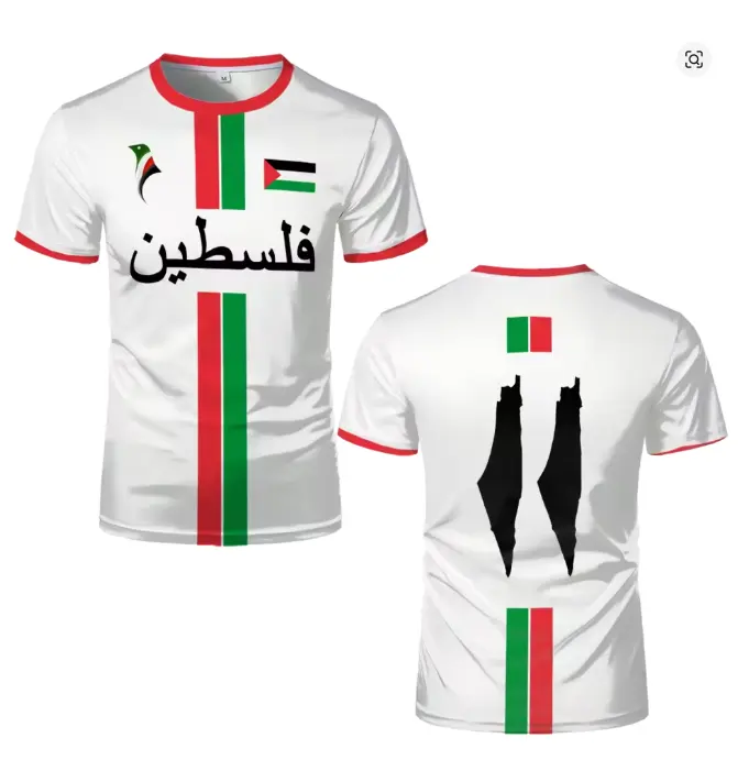 2026 New Palestine Football T-shirts Summer Men's And Women Palestinian Jersey Gaza Kid's Tees Gifts Wholesale Unisex T Shirt