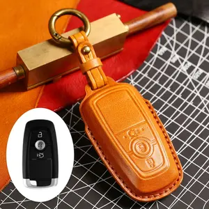 Handmade Genuine Leather Key Case For Ford F150