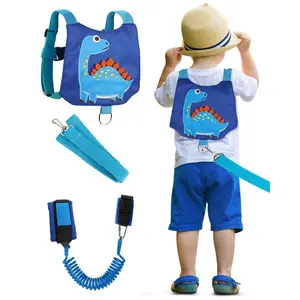 F-CPB12  Toddler Leash, Toddler Harness with Leash with Anti Lost Wrist Link for Kids, Baby Leash with Key, Kids Leashes for Boys